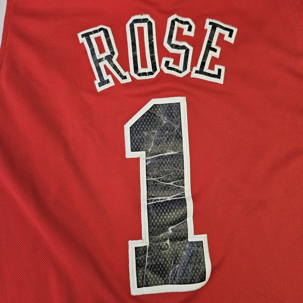 Derrick Rose Red Jersey Chicago Bulls Embroidered (0007) - Picture 13 of 16